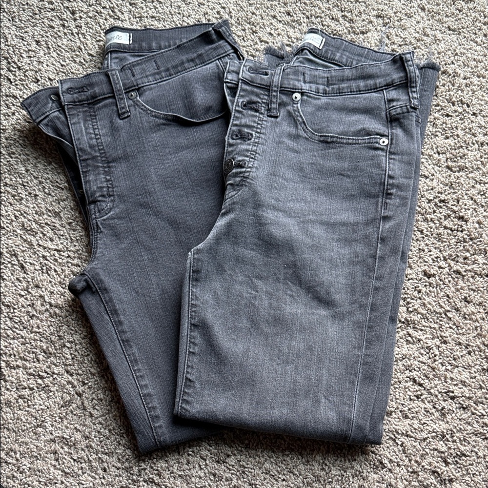 Madewell Grey Cali-Demi Boot Jeans